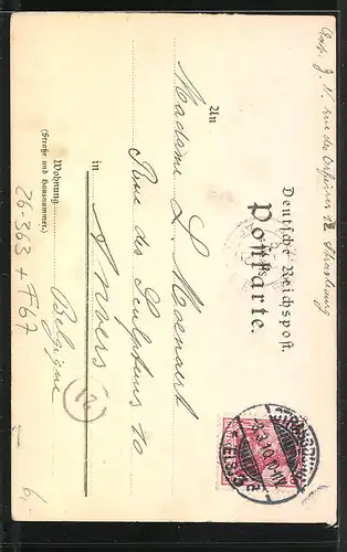 Künstler-AK Franz Xaver Hoch: Strassburg, Hotel Rabenhof