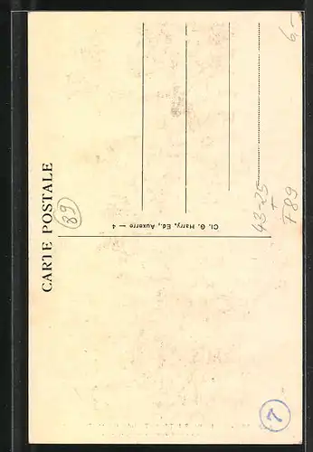 AK Auxerre, Concours International de Musique 1934, Reconstitution de la Porte du Temple 1616-1825, Sängerfest