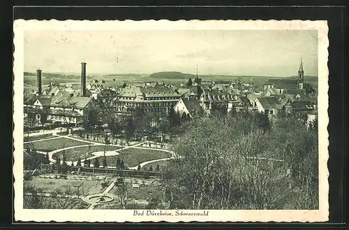 AK Bad Dürrheim, Panorama mit Parkanlage