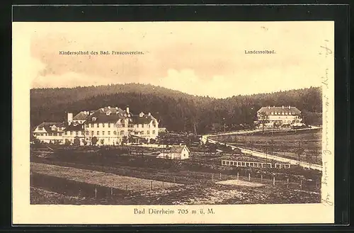 AK Bad Dürrheim, Kindersolbad des Bad. Frauenvereins u. Landessolbad