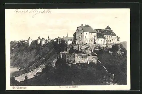 AK Burghausen, Burg von Südosten