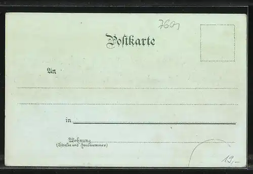 Mondschein-Lithographie Ohlsbach, Gasthaus zum Rebstock, Moosthurm, Panorama mit Villa Brandeck