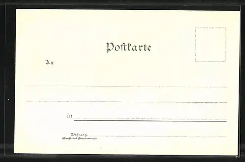 Lithographie Königssee, Blick vom Malerwinkel, Gemsen und Adler