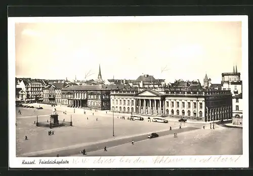 AK Kassel, Denkmal auf dem Friedrichsplatz