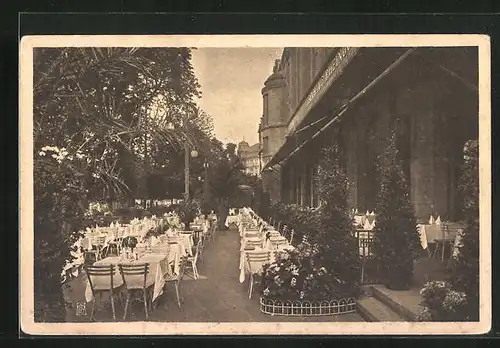 AK Berlin-Tiergarten, Restaurant Weinhaus Rheingold, Sommerterrasse