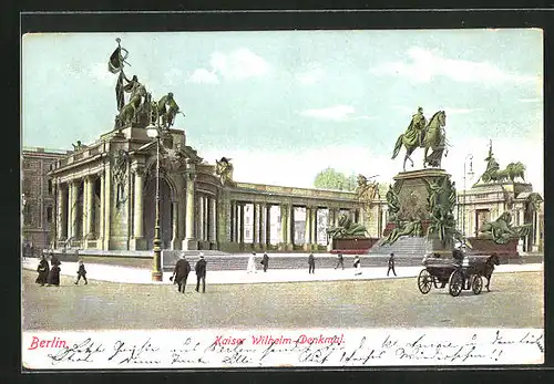 AK Berlin, Kaiser Wilhelm-Denkmal