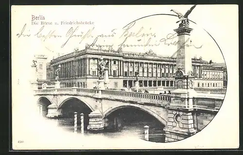 AK Berlin, Börse und Friedrichsbrücke