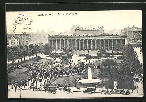 AK Berlin, Blick auf Lustgarten und Altes Museum