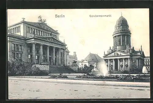 AK Berlin, am Gendarmenmarkt