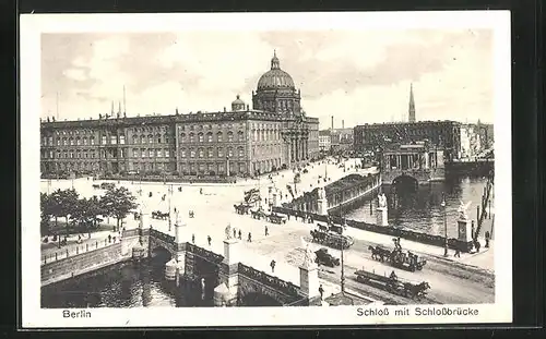 AK Berlin, Schloss mit Schlossbrücke