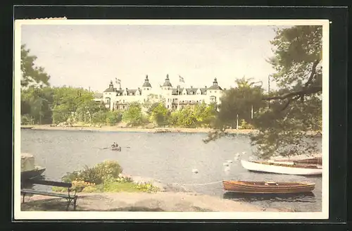 AK Saltsjobaden, Panoramablick zum Grand Hotel