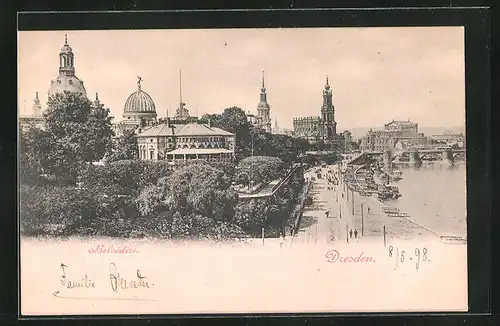 AK Dresden, Belvedere und Terrassenufer