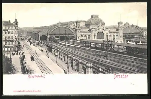 AK Dresden, Ausblick auf den Hauptbahnhof
