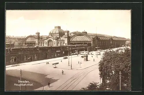 AK Dresden, Platzanlage am Hauptbahnhof