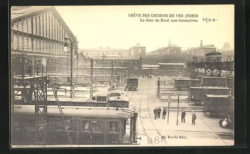 AK Greve des Chemins des Fer (Nord), la Gare sans locomotives