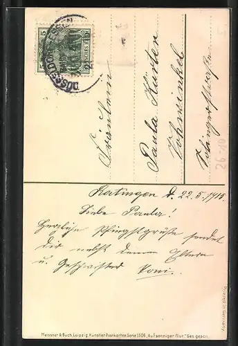 Künstler-AK Alfred Mailick: Frühlingspartie auf dem Dorf