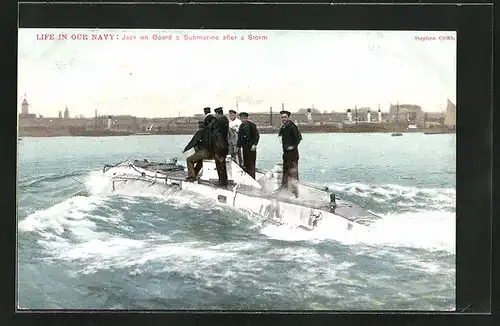 AK Life in our Navy: Jack on Board a Submarine after a Storm, U-Boot