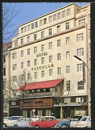 AK Berlin-Charlottenburg, Hotel Tusculum Kurfürstendamm 68