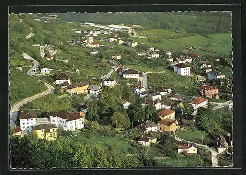 AK Grono, Panoramablick vom Berg