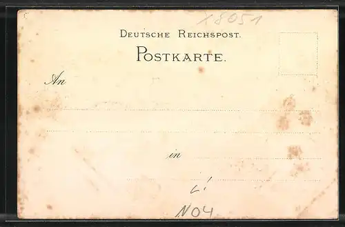 Lithographie Dresden-Loschwitz, Blick vom Elbufer