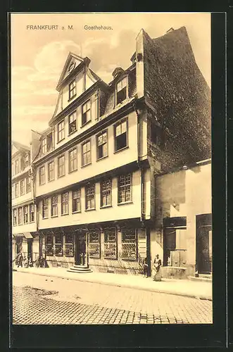 AK Alt-Frankfurt, am Goethehaus