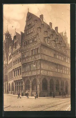 AK Alt-Frankfurt, Haus Frauenstein mit Römer-Fassade