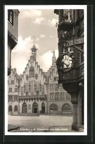 AK Alt-Frankfurt, Römerblick vom alten Markt