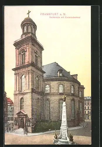 AK Alt-Frankfurt, Pauluskirche mit Einheitsdenkmal