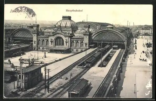AK Dresden, Ausblick auf den Hauptbahnhof