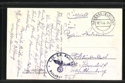 AK Oberhofen, Küche und Speiseraum der Kaserne
