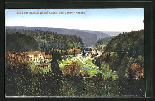 AK Kirnach, Blick auf das Genesungsheim Kirneck und Bahnhof Kirnach