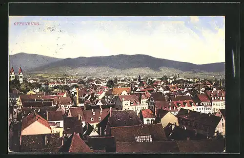 AK Offenburg, Blick über den Ort