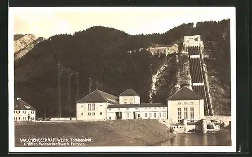 AK Kochel, Walchenseekraftwerk, Totalansicht