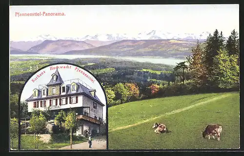 AK Egg, Kurhaus Hochwacht Pfannenstiel, Panorama