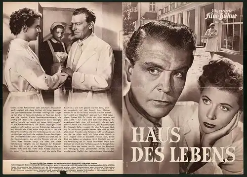 Filmprogramm IFB Nr. 1644, Haus des Lebens, Gustav Fröhlich, Cornell Borchers, Regie: Karl Hartl