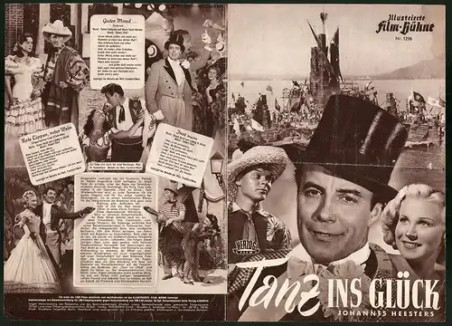 Filmprogramm IFB Nr. 1296, Tanz ins Glück, Johannes Heesters, Lucie Englisch, Waltraut Haas, Regie: Alfred Stöger