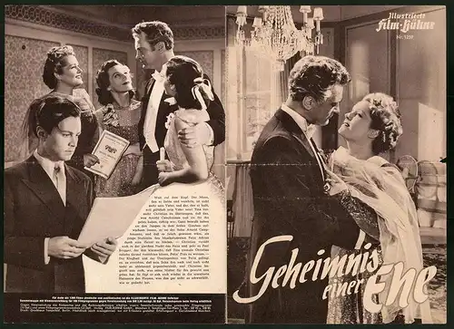 Filmprogramm IFB Nr. 1259, Geheimnis einer Ehe, Olga Tschechowa, Curd Jürgens, Regie: Helmut Weiss