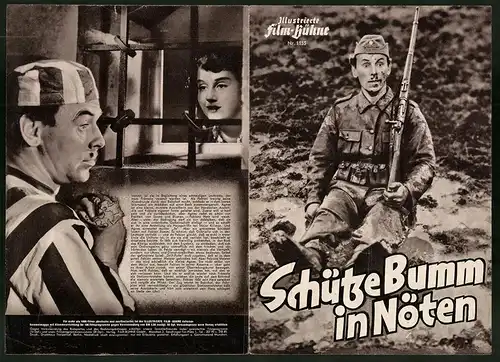 Filmprogramm IFB Nr. 1155, Schütze Bumm in Nöten, Nils Poppe, Inga Landgé, Regie: Lars-Erik Kjellgren