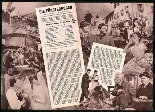 Filmprogramm IFB Nr. 3030, Die Försterbuben, Hermann Erhardt, Kurt Heintel, Regie: R. A. Stemmle