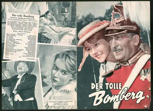 Filmprogramm Hausprogramm, Der tolle Bomberg, Hans Albers, Marion Michael, Harald Juhnke, Regie: Rolf Thiele