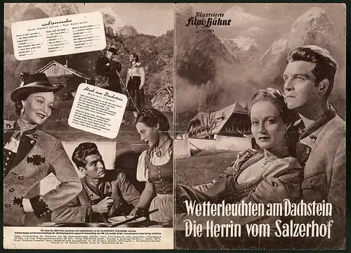 Filmprogramm IFB Nr. 1854, Die Herrin vom Salzerhof - Wetterleuchten am Dachstein, G. Fackeldey, Regie: A. Kutter