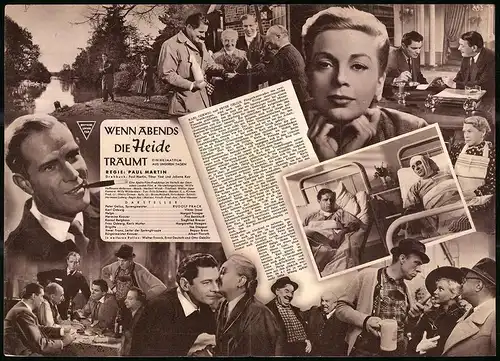 Filmprogramm IFB Nr. 1793, Wenn abends die Heide träumt, Rudolf Prack, Viktor Staal, Regie: Paul Martin