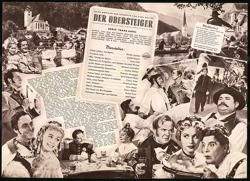 Filmprogramm IFB Nr. 1739, Der Obersteiger, Walter Janssen, Josefin Kipper, Regie: Franz Antel