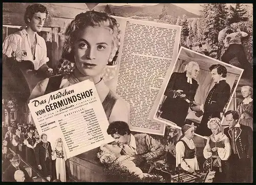 Filmprogramm IFB Nr. 1736, Das Mädchen vom Germundshof, Mai Zetterling, Alf Kjellin, Regie: Gustaf Edgren