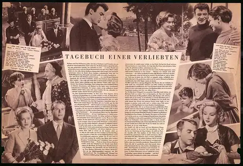 Filmprogramm DNF, Tagebuch einer Verliebten, Maria Schell, O. W. Fischer, Franco Andrey, Regie: Josef von Baky