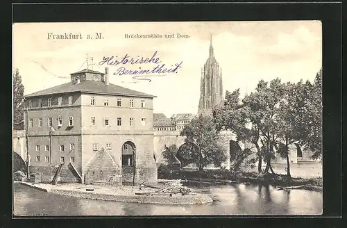 AK Frankfurt, Brückenmühle und Dom