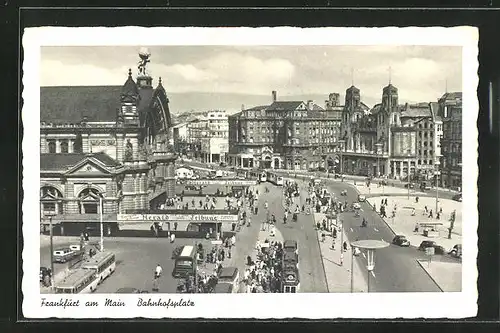 AK Frankfurt, Bahnhofplatz, VW T1