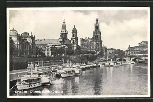AK Dresden, Dampfschifflandeplatz