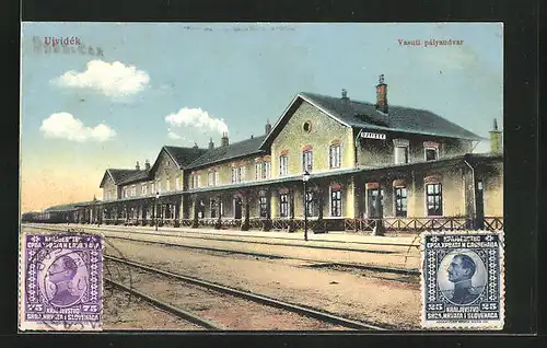 AK Ujvidék, Vasuti pályaudar, Bahnhof