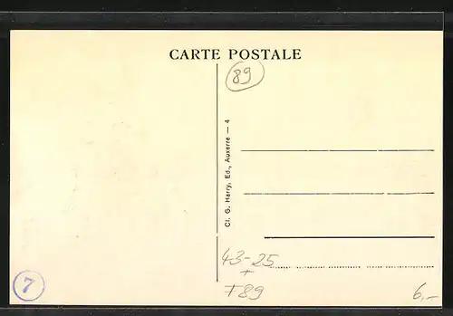AK Auxerre, Concours International de Musique 1934, Avenue de St-Florentin, Reconstitution de l`ancienne